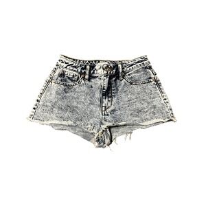 PacSun High Rise Festival Denim Shorts | Size 24